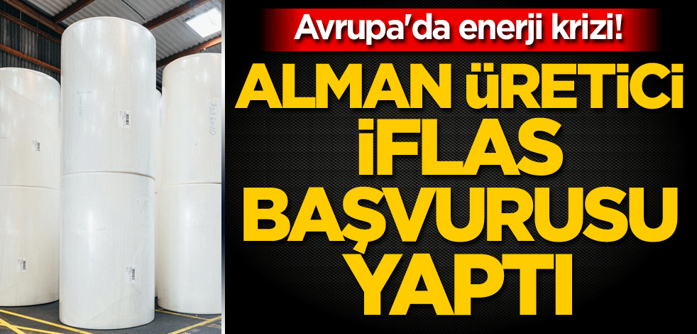 Avrupa'da enerji krizi! Alman üretici, iflas başvurusu yaptı