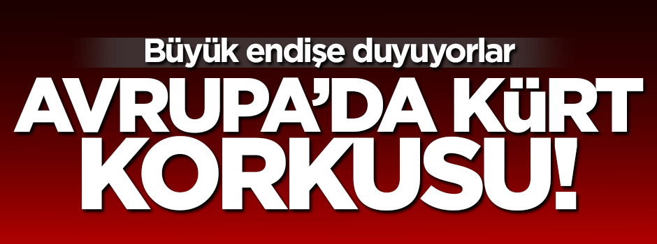 Avrupa'da 'Kürt' korkusu!