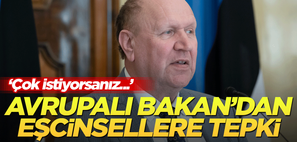 Avrupalı Bakan'dan eşcinsellere tepki: Çok istiyorsanız...