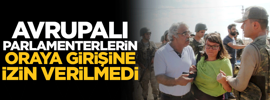 Avrupalı parlamenterlerin Nusaybin'e girişine izin verilmedi
