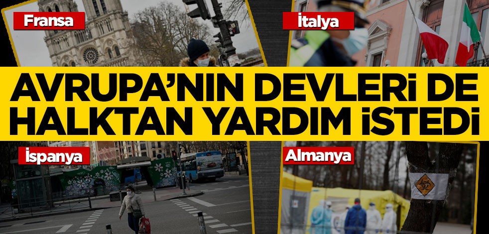 Avrupa’nın devleri de halktan bağış istedi