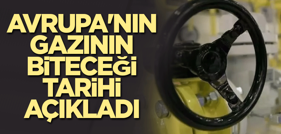 Avrupa'nın gazının biteceği tarihi açıkladı
