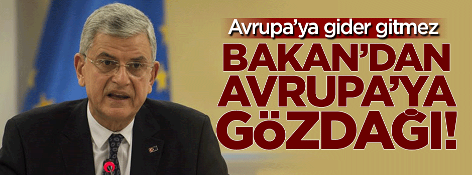 Avrupa'ya giden Bakan Bozkır'dan Avrupa'ya gözdağı!