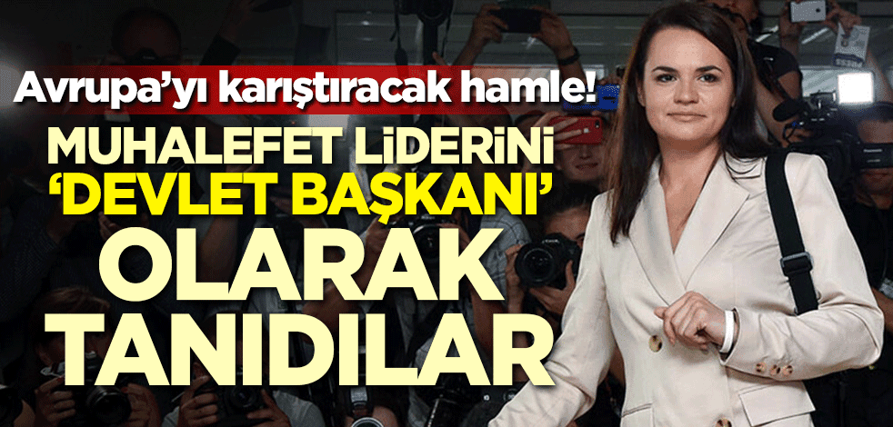 Avrupa'yı karıştıracak hamle! Muhalefet liderini devlet başkanı olarak tanıdılar