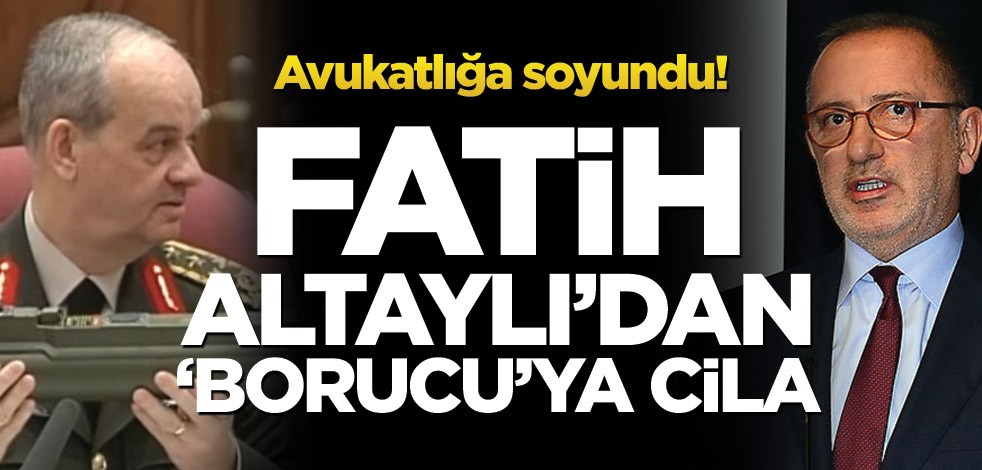 Avukatlığa soyundu! Fatih Altaylı’dan ‘Borucu’ya cila