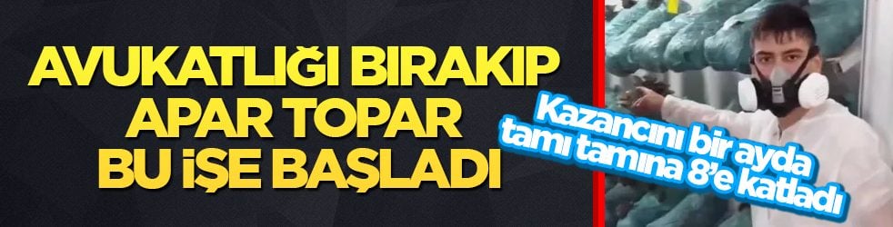 Avukatlığı bırakıp apar topar bu işe başladı! Kazancını bir ayda tamı tamına 8’e katladı