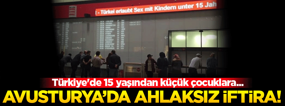 Avusturya'da ahlaksız 'Türkiye' afişi asıldı