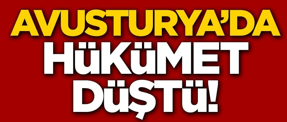 Avusturya'da hükümet düştü