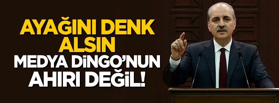 "Ayağını denk alsın, medya dingonun ahırı değil"