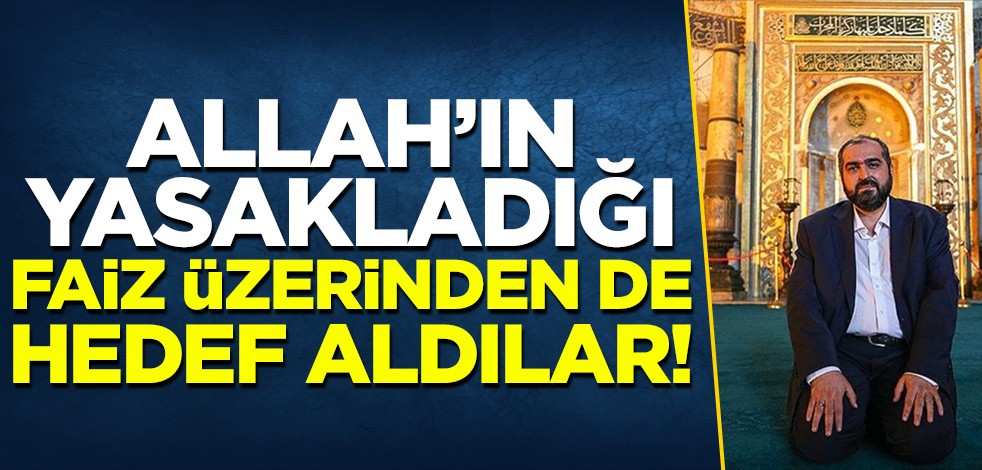 Ayasofya Camisi Baş İmamı Prof. Boynukalın'ı faiz üzerinden de hedef aldılar!