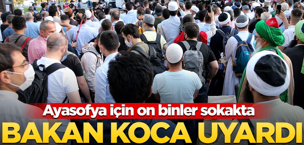 Ayasofya’daki kalabalık sonrası Bakan Koca bu sözlerle uyardı! "Ölümlerin yarısından fazlası..."