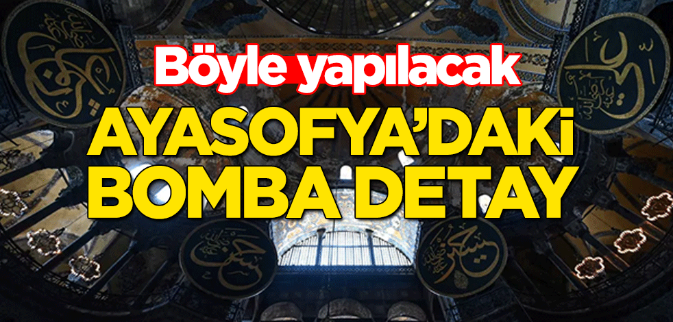 Ayasofya'daki mozaik ve frekslerin perde mekanizmasıyla kapatılması planlanıyor