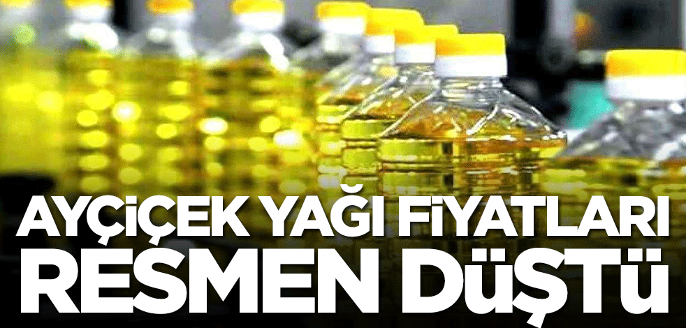 Ayçiçek yağı fiyatları resmen düştü
