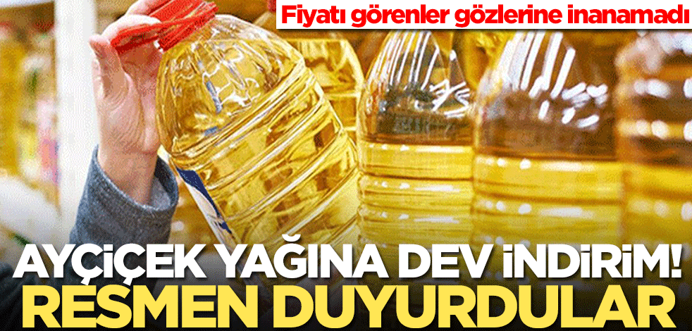 Ayçiçek yağına dev indirimi duyurdular! TMO'daki fiyatı görenler gözlerine inanamadı