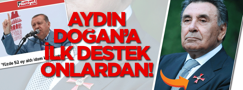 Aydın Doğan'a ilk destek Batı'dan geldi!