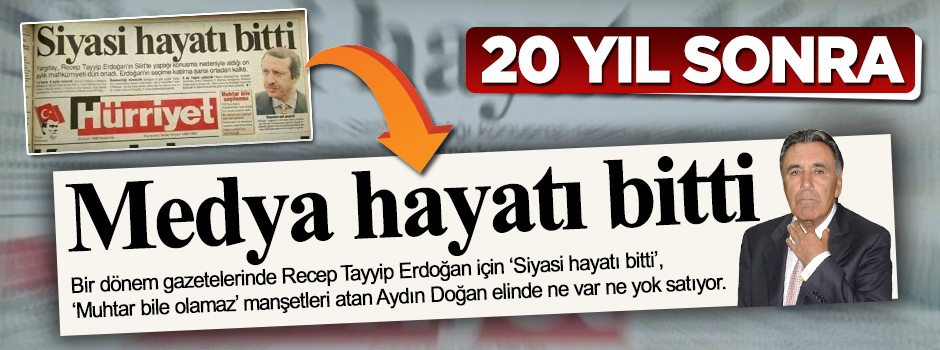 Erdoğan'ı bitirecekti... Aydın Doğan'ın medya hayatı bitti!