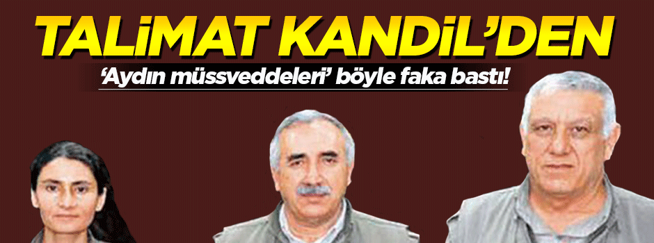 'Aydın müsveddeleri' Kandil'den mi talimat aldı?