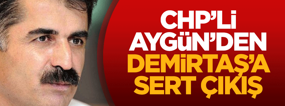 Aygün'den Demirtaş'a sert çıkış