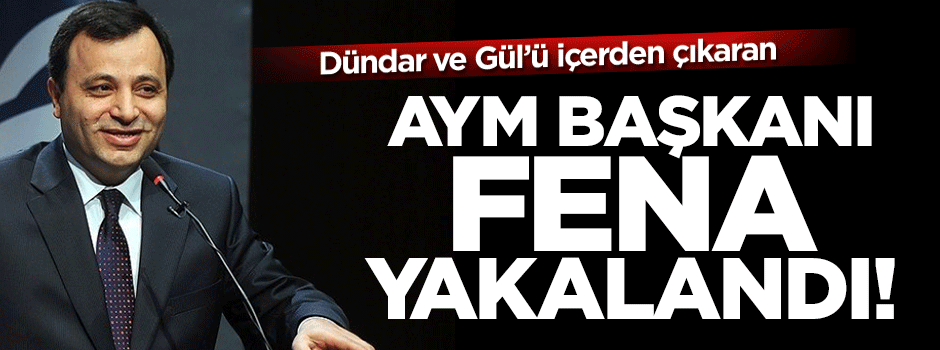 AYM Başkanı Zühtü fena yakalandı!