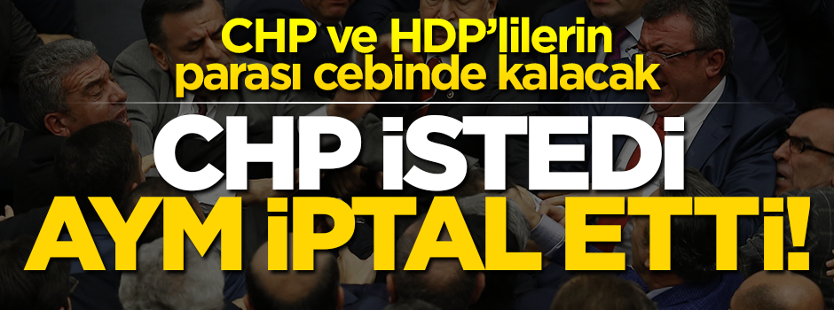 AYM, olay çıkaran vekillere verilecek cezayı iptal etti