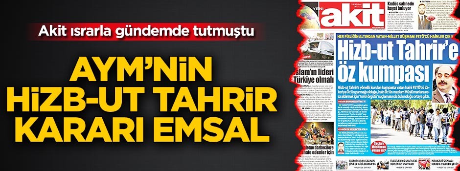 AYM’nin Hizb-ut Tahrir kararı emsal
