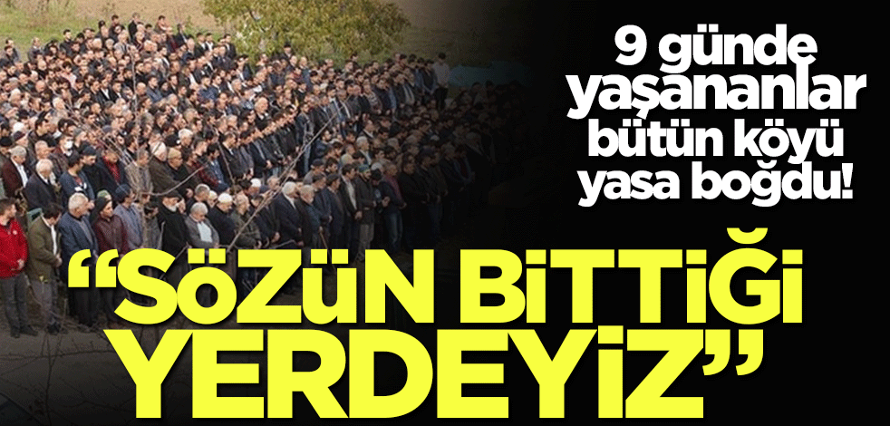 Aynı köyden 9 günde 6 kişi kaza kurbanı oldu!