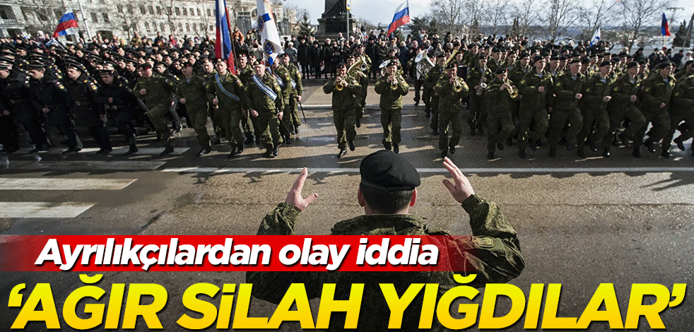 Ayrılıkçılardan krizi artıracak iddia! "Ağır silah taşındı"