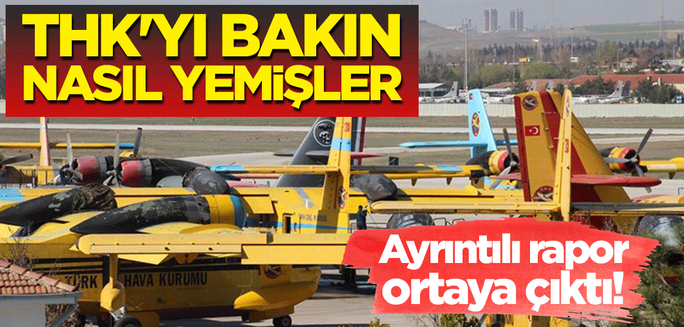 Ayrıntılı rapor ortaya çıktı! THK'yı bakın nasıl yemişler