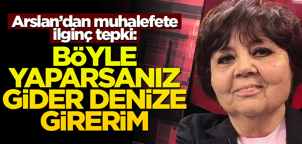 Ayşenur Arslan muhalefete yüklendi! "Böyle yaparsanız gider denize girerim..."