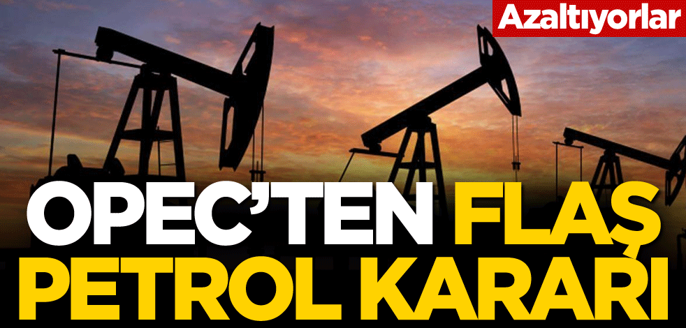 Azaltıyorlar! OPEC'ten flaş petrol kararı