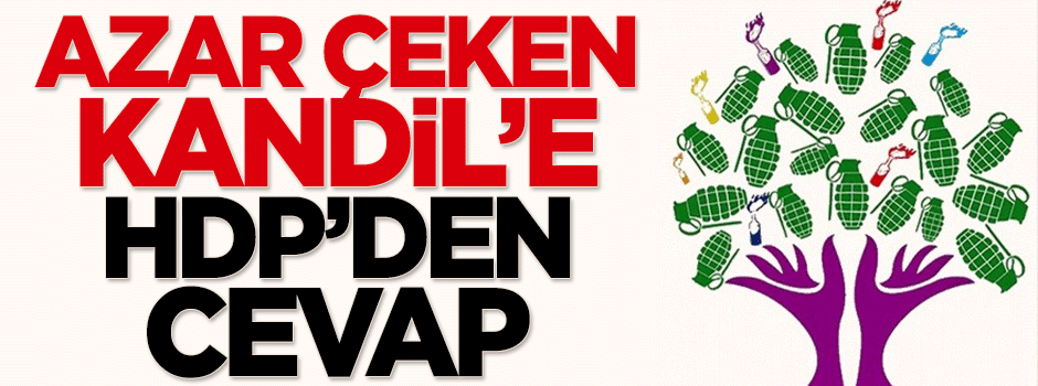 Azar çeken Kandil'e HDP'den cevap