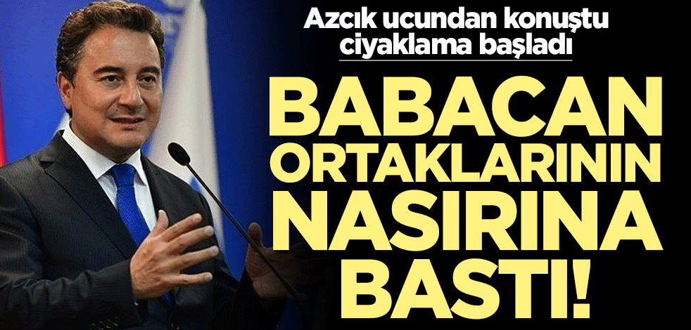 Azcık ucundan konuştu ciyaklama başladı! Ali Babacan ortaklarının nasırına bastı