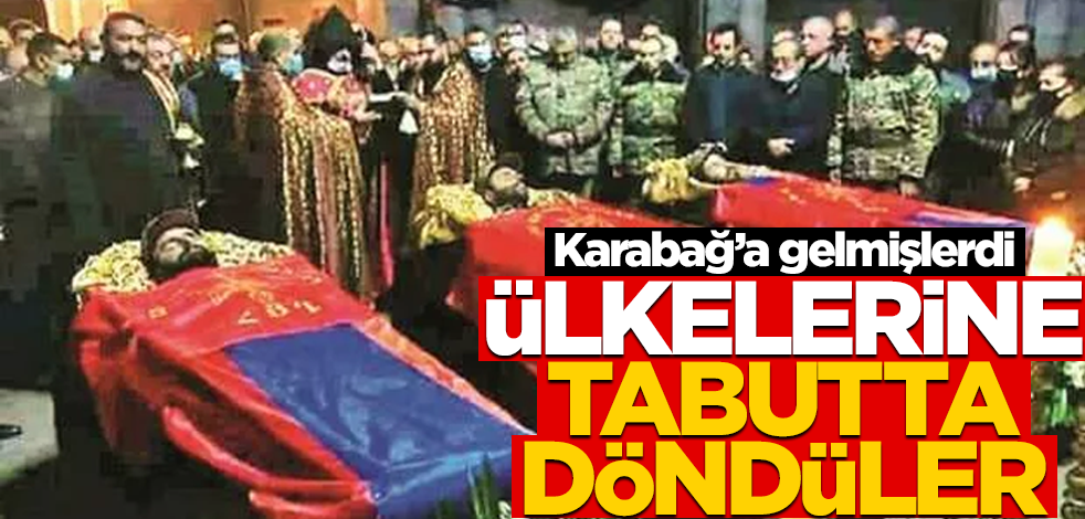 Azerbaycan askerine karşı Karabağ'a gelmişlerdi... Ülkelerinde tabutta döndüler!