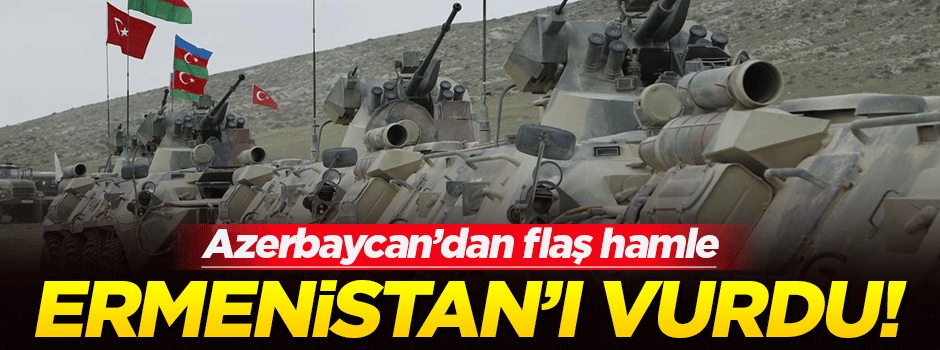 Azerbaycan, Ermenistan’ın zırhlı araçlarını vurdu