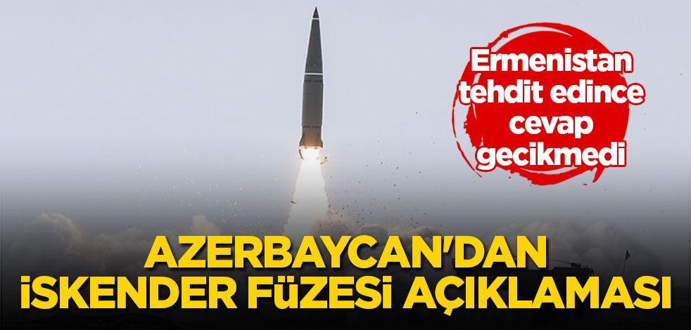 Azerbaycan'dan İskender Füzesi açıklaması