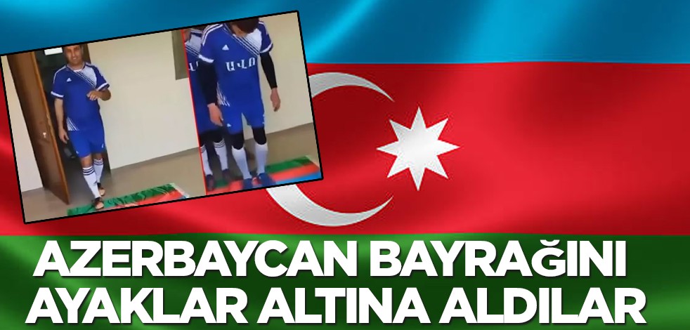 Azerbaycan'dan sert tepki: Kardeş ülkenin bayrağını ayaklar altına alan 3 Ermeni futbolcuya 10 gün hapis ceza!