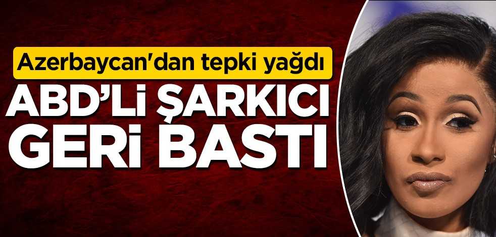 Azerbaycan'dan tepki yağdı, ABD'li şarkıcı geri bastı!