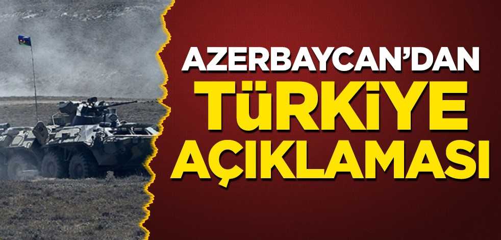 Azerbaycan'dan Türkiye açıklaması