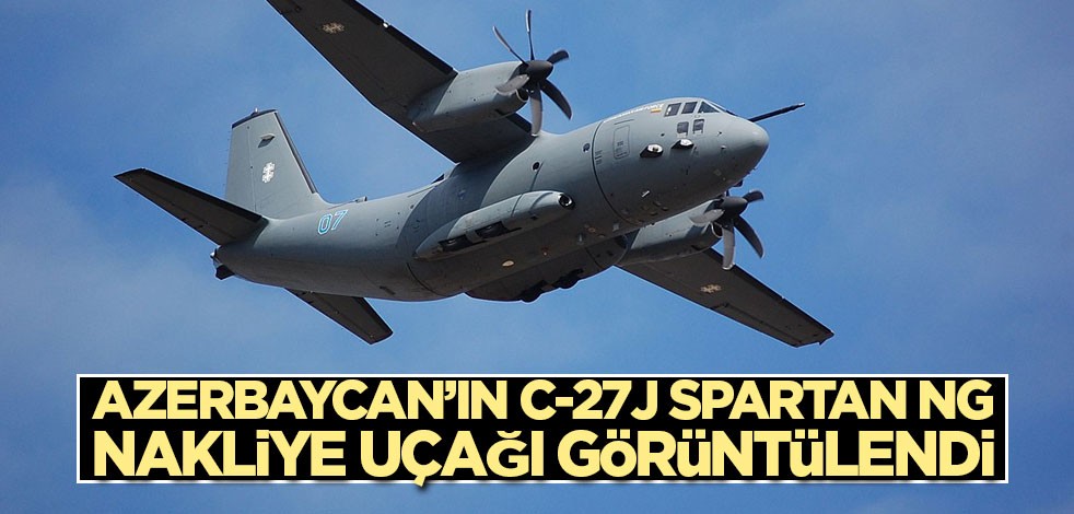 Azerbaycan’ın C-27J Spartan NG nakliye uçağı görüntülendi