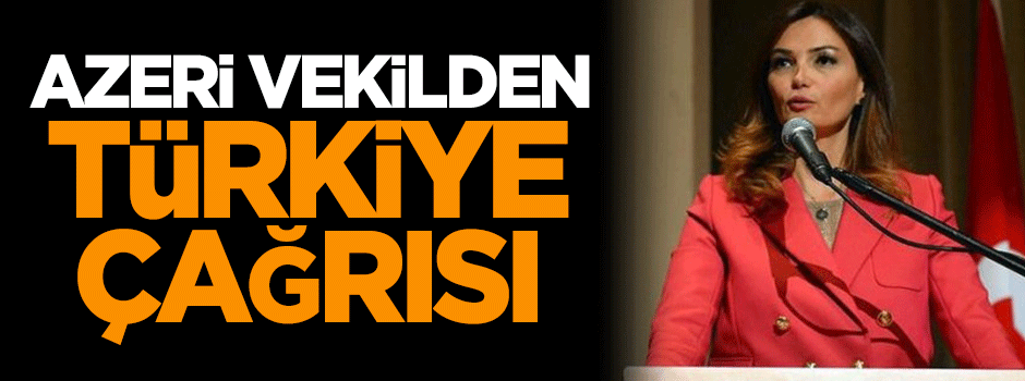 Azeri vekilden 'Türkiye' çağrısı