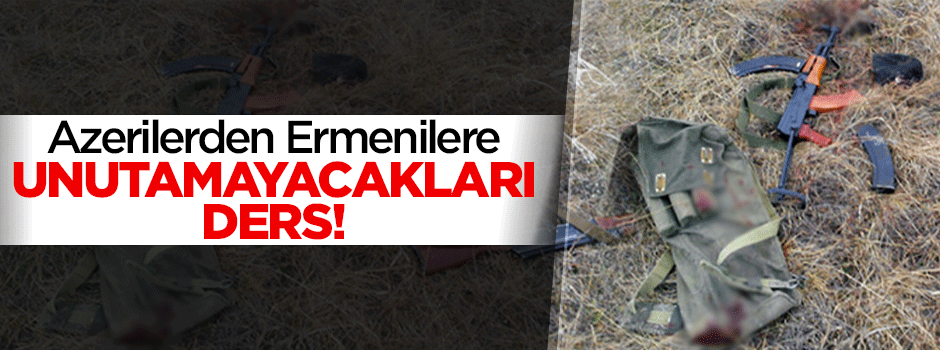 Ermeniler silahlarını bırakıp kaçtı