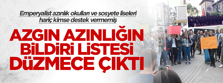 AZGIN AZINLIĞIN LİSTESİ DÜZMECE