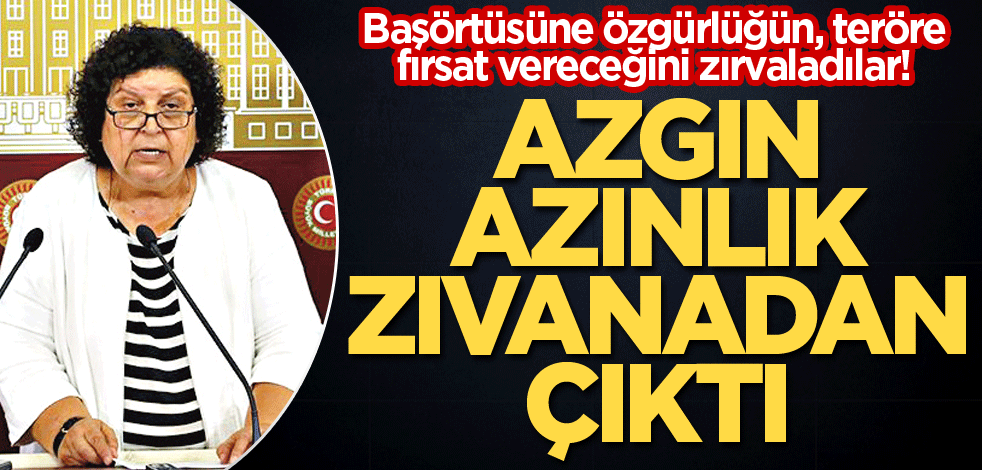 Azgın azınlık zıvanadan çıktı