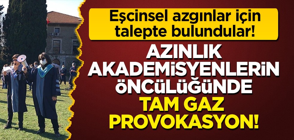 Azınlık akademisyenler öncülüğünde tam gaz provokasyon: Eşcinsel azgınlar için talepte bulundular!