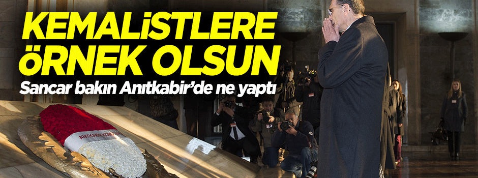 Aziz Sancar Anıtkabir'de bakın ne yaptı!