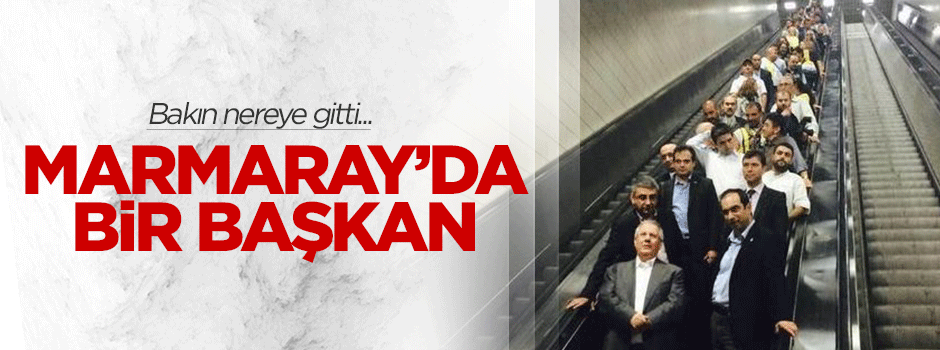 Aziz Yıldırım arazi ihalesine Marmaray'la gitti