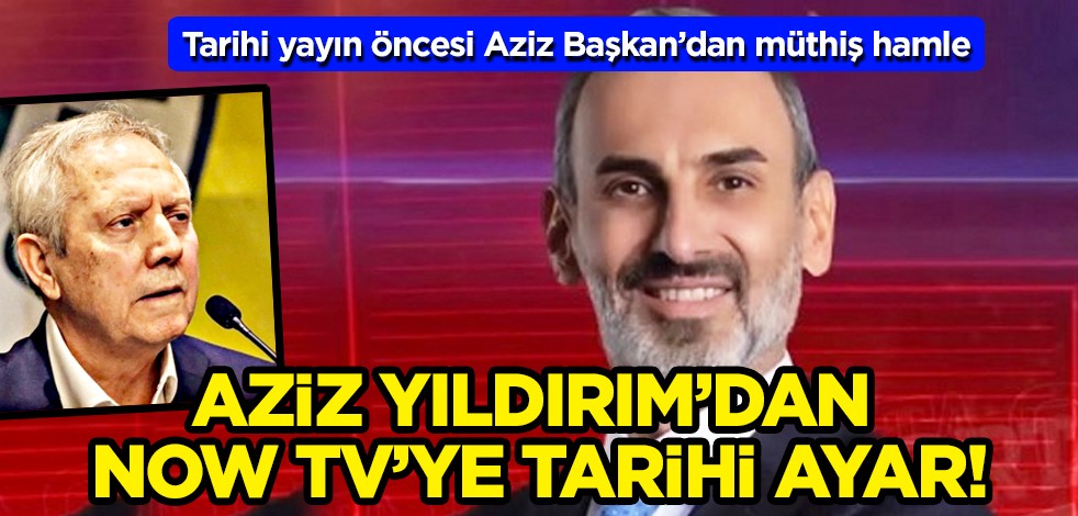 Aziz Yıldırım ve Ali Koç canlı yayında... Aziz Başkan'dan seçim öncesi Now TV'ye tarihi ayar!