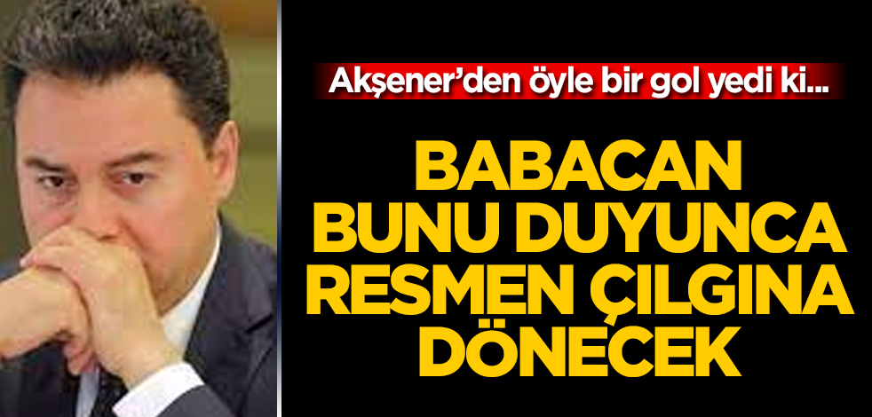 Babacan bunu duyunca resmen çılgına dönecek! Akşener'den öyle bir gol yedi ki...
