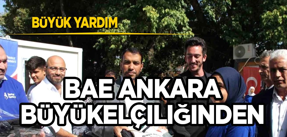 BAE Ankara Büyükelçisi Al Dhaheri Türkiye'de: Her türlü kırtasiye malzemesi desteği için Adıyaman'da