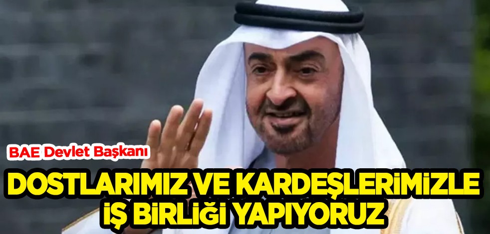 BAE Devlet Başkanı Muhammed bin Zayid: Bölgesel ve uluslararası dostlarımızla iş birliği yapıyoruz
